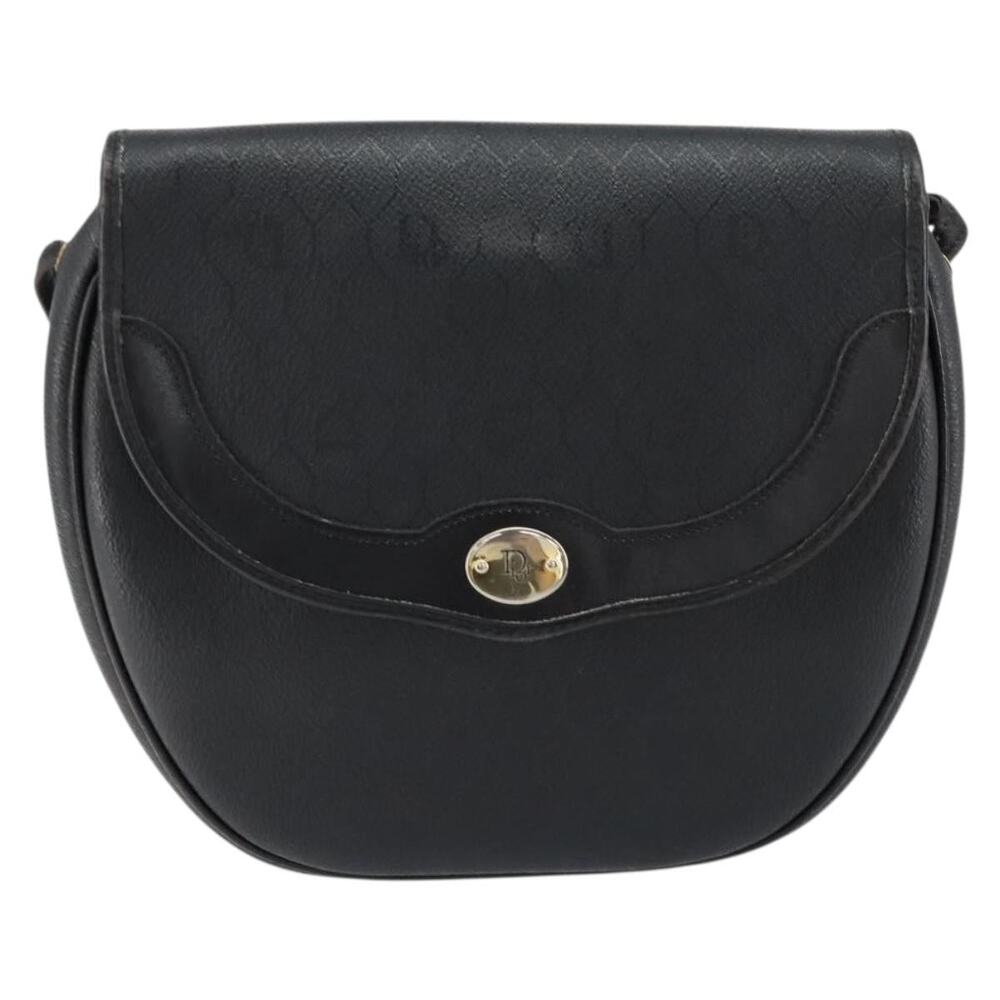 Dior Honeycomb Canvas Shoulder Bag Black